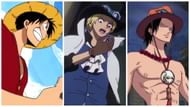 Luffy, Sabo, and Ace in the One Piece anime (Image via Toei Animation)